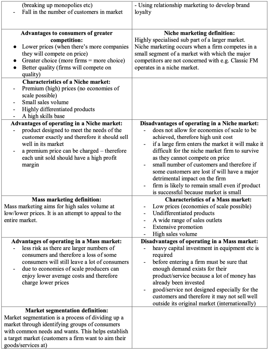 Business Mega Grid Definitions